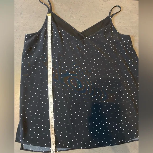 Naked Zebra Black Camisole with White Dots - Picture 5 of 6